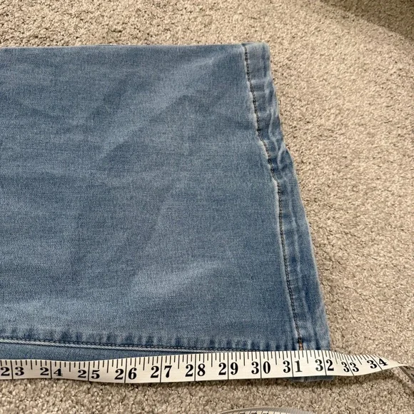 We The Free People Venice Beach Pull On Flare Jeans 30 70s Retro Hippie Indie - Picture 7 of 11